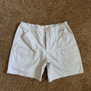 Mens cargo shorts off white size 36